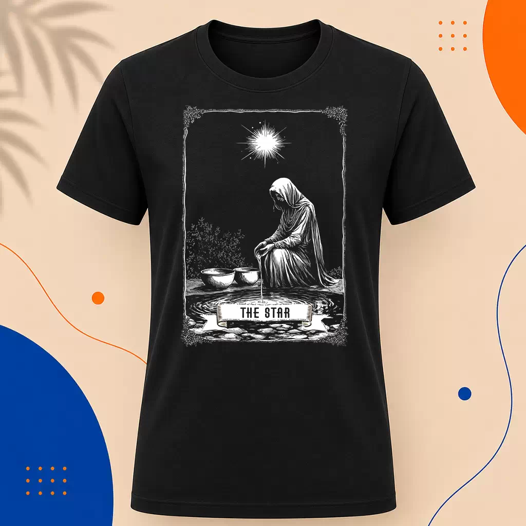 Pánské tričko - The Star - Hvězda - Tarot - Velká Arkána